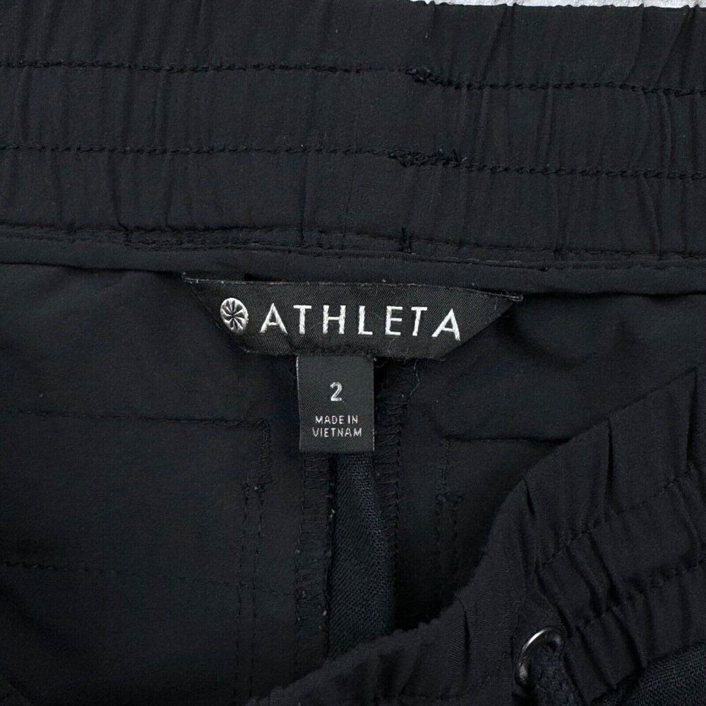 Athleta Beachside Bali Linen Shorts Black - Picture 4 of 9